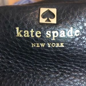 Kate spade black pebbled leather bag